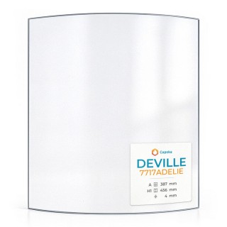 Vitre Deville 7717 ADELIE - Verre Courbe pour poêle à bois