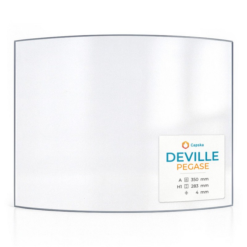 Vetro Deville PEGASE - Vetro Curvo per stufa a pellet