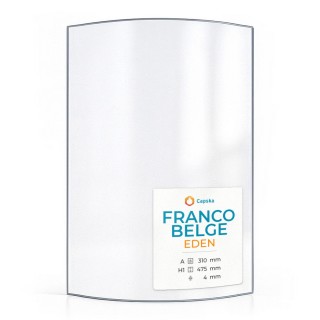 Franco Belge EDEN Glass - Curved Glass Panel for Wood Burning Stove