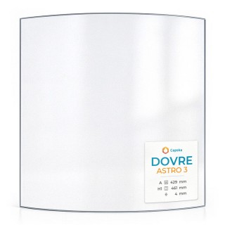 Vitre Dovre ASTRO 3 - Verre Courbe pour poêle à bois