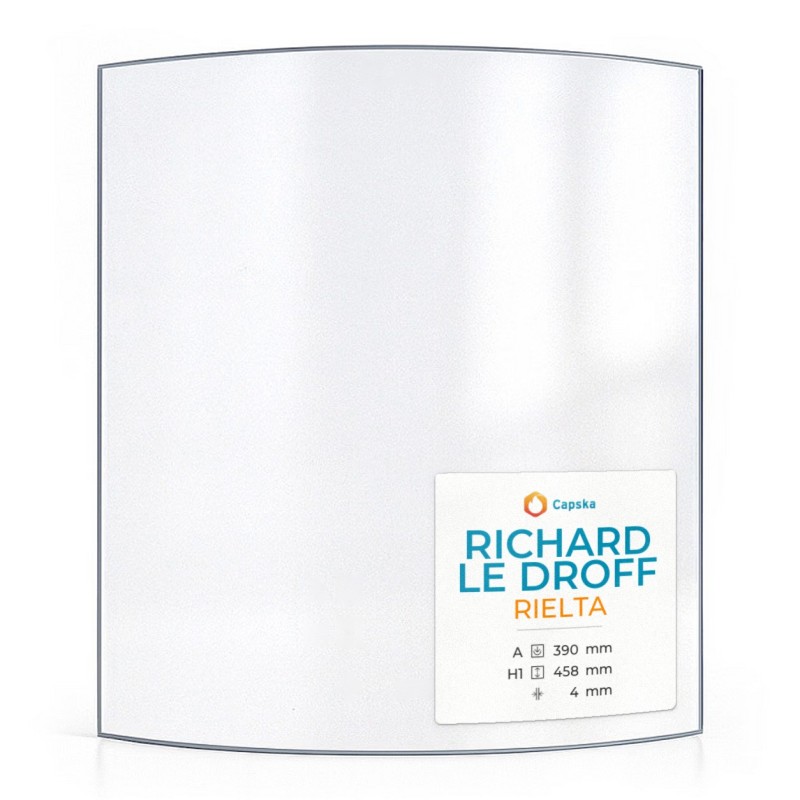 Richard Le Droff RIELTA Curved Glass Panel - 390 x 458 x 4 mm