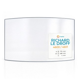 Vitre Richard Le Droff 4600 / 4601 - Verre Courbe pour insert