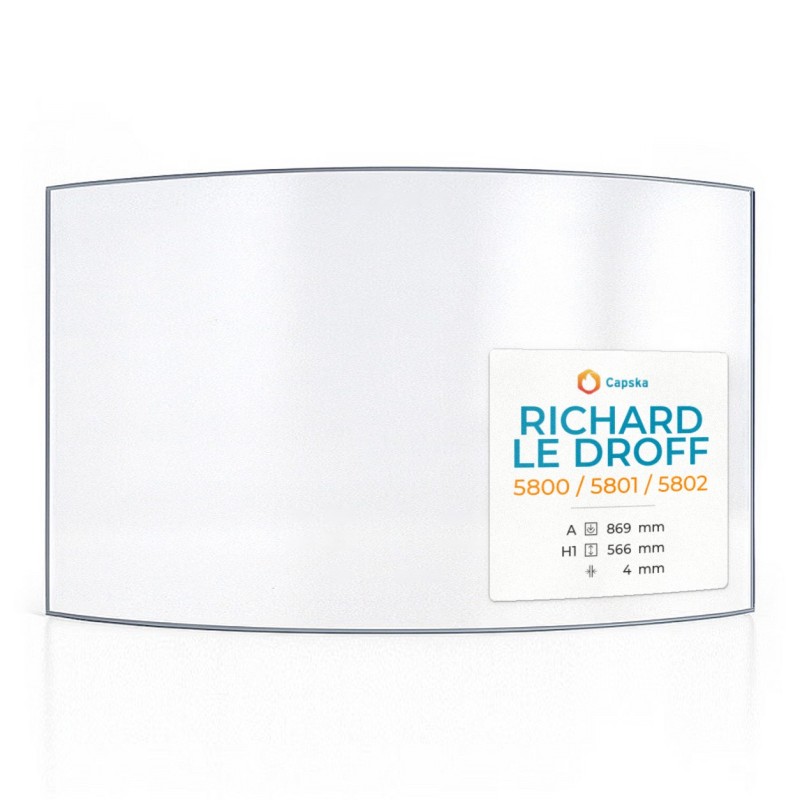 Richard Le Droff 5800 / 5801 / 5802 Glas für Kaminofen - Hitzebeständiges Glaskeramikglas