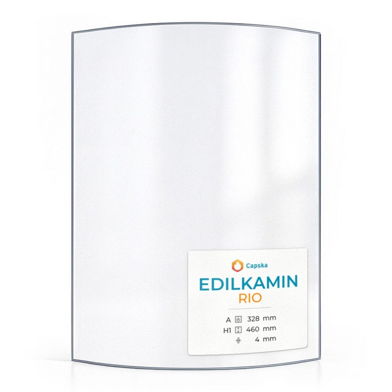Edilkamin RIO Glass - Curved Glass Panel for Pellet Stove