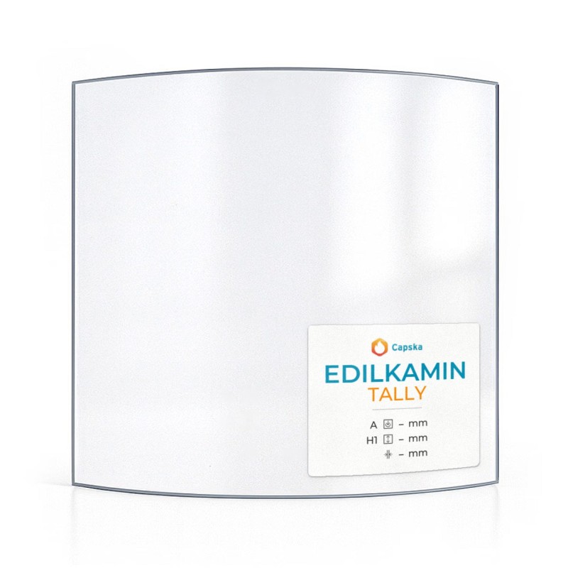 Edilkamin TALLY Glass - Curved Panel for Wood Burning Stove