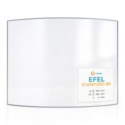 Vitre Efel STANFORD 80 - Verre Courbe pour poêle à bois