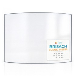 Brisach SCENIC MEDIA Glas - in sich gebogenes Kaminglas für Kaminofen