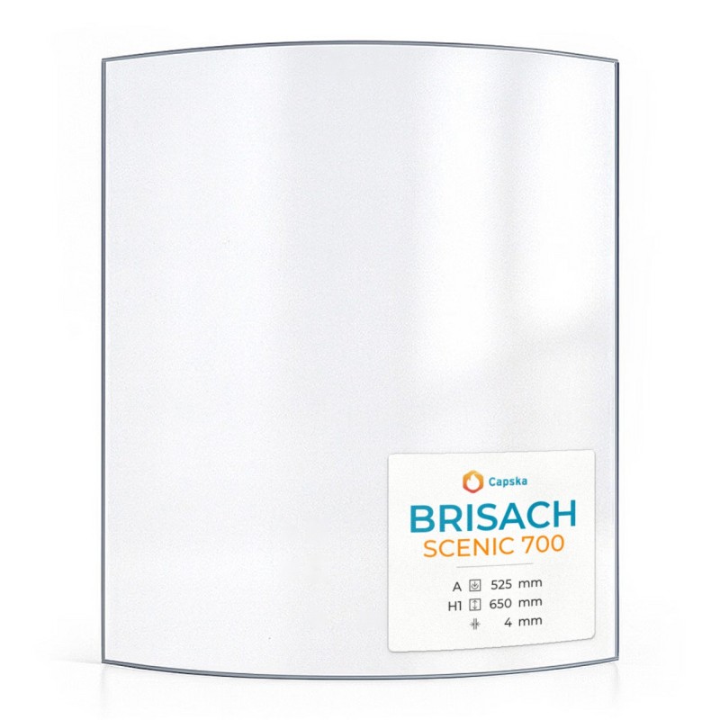 Vitre Brisach SCENIC 700 - Verre Courbe pour insert