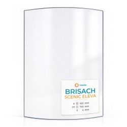 Vitre Brisach SCENIC ELEVA - Verre Courbe pour insert