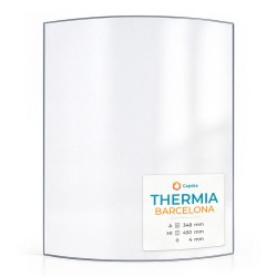 Vitre Thermia BARCELONA - Verre Courbe pour poêle à bois