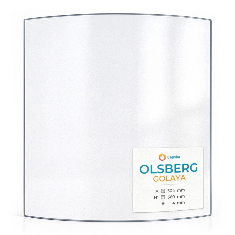 Olsberg GOLAYA Glas (ohne Siebdruck) - Kaminglas für Kaminofen