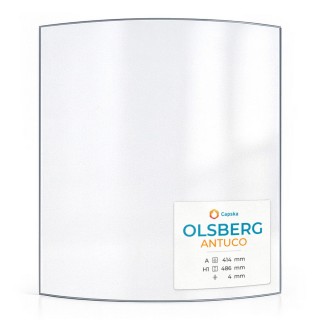 OLSBERG ANTUCO Glass - Curved Panel for Wood Burning Stove