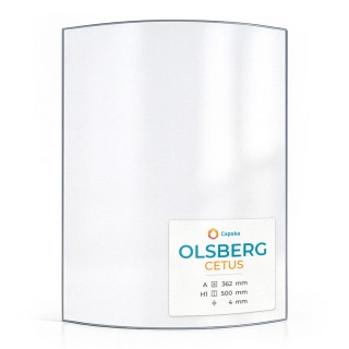 Vitre Olsberg CETUS - Verre Courbe pour poêle à bois