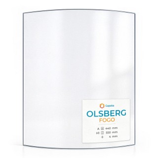 OLSBERG FOGO Glass - Curved Panel for Wood Burning Stove