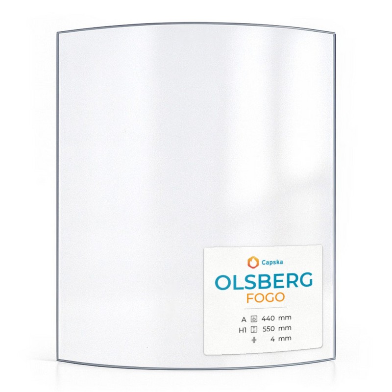 Vitre Olsberg FOGO - Verre Courbe pour poêle à bois