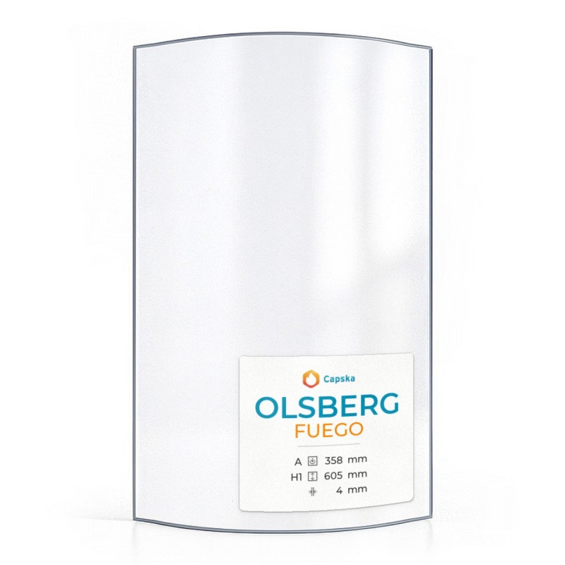 Vitre Olsberg FUEGO - Verre Courbe pour poêle à bois