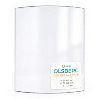 OLSBERG GENESIS Glass Panel - Curved Design for Wood Burning Stoves