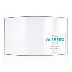 Vetro Olsberg PALE - Vetro Curvo per stufa a legna