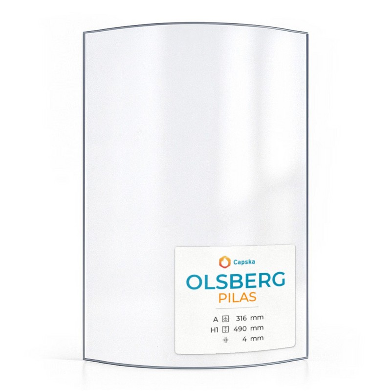 Vetro Olsberg PILAS - Vetro Curvo per stufa a legna