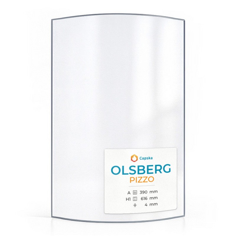Olsberg PIZZO Glass - Curved Panel for Wood Burning Stove