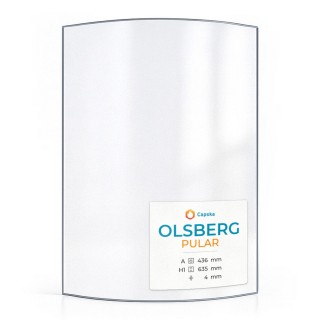 Olsberg PULAR Glass - Curved Glass Panel for Wood Burning Stove