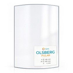 Olsberg PULAR Glass - Curved glass panel for wood burning stove