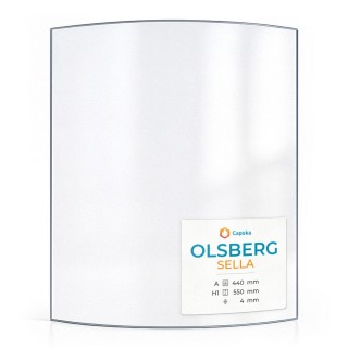 OLSBERG SELLA Glass - Curved Panel for Wood Burning Stove