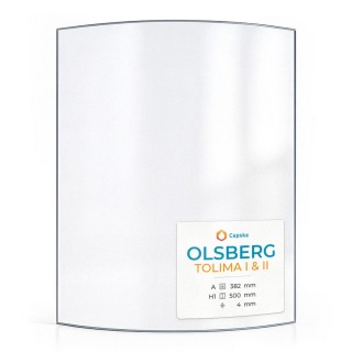 Vetro per stufa a legna Olsberg Tolima I & Ii - Vetro ceramico di alta qualità - Capska