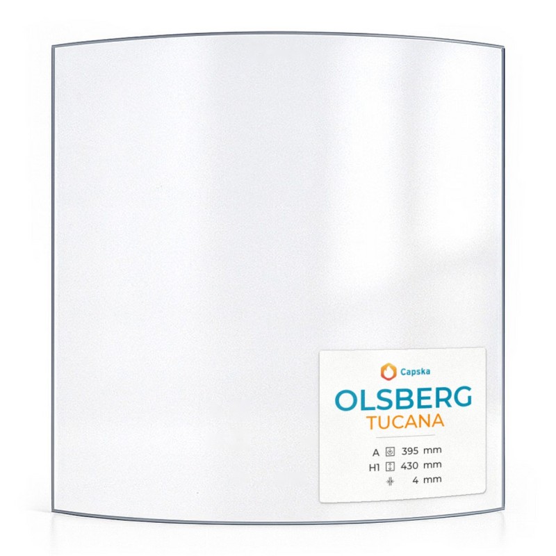 Wood Burning Stove glass for Olsberg Tucana - High quality ceramic glass - Capska