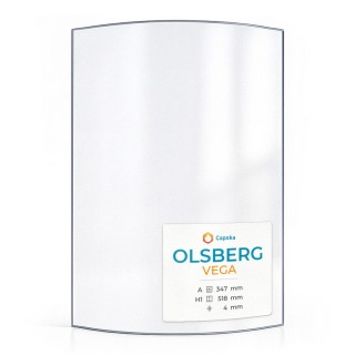 OLSBERG VELA Glass - Curved Panel for Wood Burning Stove