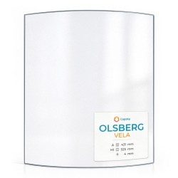 Olsberg VIRGO Glas - in sich gebogenes Kaminglas für Kaminofen