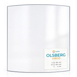 Olsberg VEGA Glass - Curved glass panel for wood burning stove