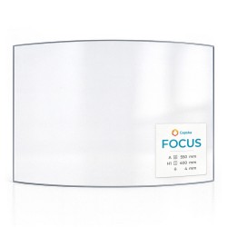 Vitre Focus 550X400 - Verre Courbe pour poêle à bois