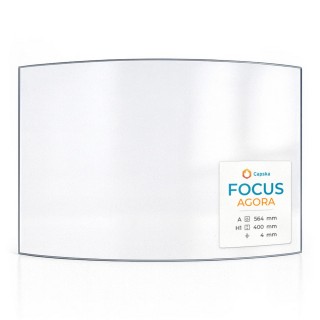 Focus AGORA Glass - Curved Glass Panel for Wood Burning Stove