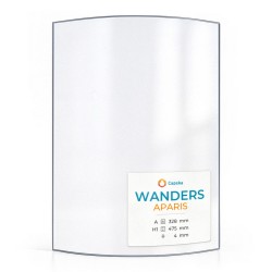 Vetro Wanders APARIS - Vetro Curvo per stufa a legna