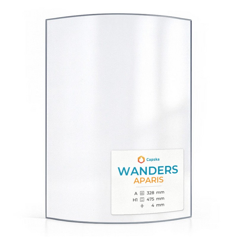Vitre Wanders APARIS - Verre Courbe pour poêle à bois