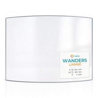 Wanders LIANNE Glass - Curved Panel for Wood Burning Stove