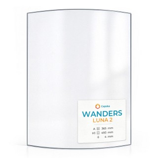 Wanders LUNA 2 Glas - Kaminglas für Kaminofen