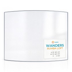 Wanders RUMBA LOFT Glas - in sich gebogenes Kaminglas für Kaminofen