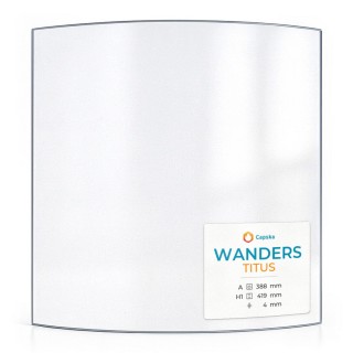 Wanders TITUS Glass - Curved Panel for Wood Burning Stove