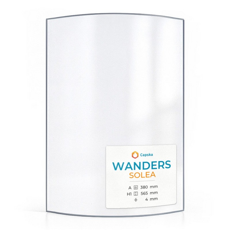 Vitre Wanders SOLEA - Verre Courbe pour poêle à bois