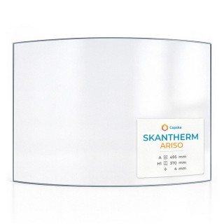 Vitre Skantherm ARISO - Verre Courbe pour poêle à bois