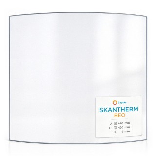 Skantherm BEO Glass - Curved Glass Panel for Wood Burning Stove