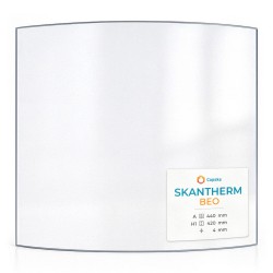 Vitre Skantherm BEO - Verre Courbe pour poêle à bois