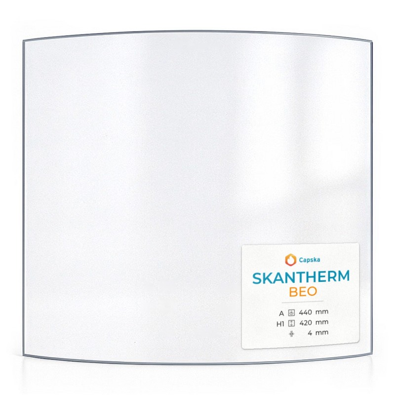 Vitre Skantherm BEO - Verre Courbe pour poêle à bois