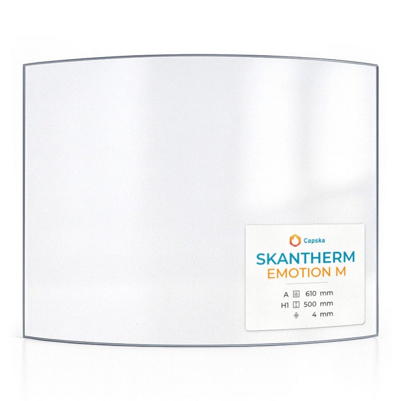 Vitre Skantherm EMOTION M - Verre Courbe pour poêle à bois