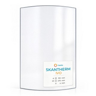 Skantherm IVO Glass - Curved Panel for Wood Burning Stove