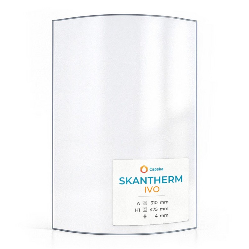 Vitre Skantherm IVO - Verre Courbe pour poêle à bois