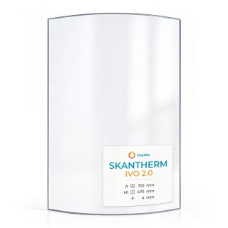 Skantherm IVO 2.0 Glass - Curved Panel for Wood Burning Stove