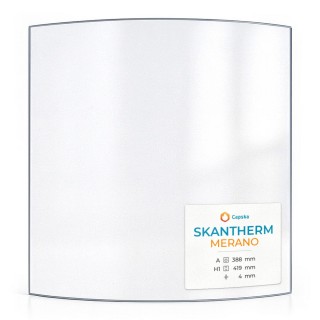 Vitre Skantherm MERANO - Verre Courbe pour poêle à bois